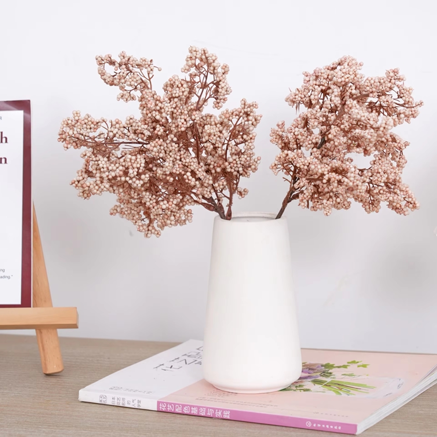 Bonsai Garden Gift - Artificial Flowers Plant Winterberry Wedding Bridal