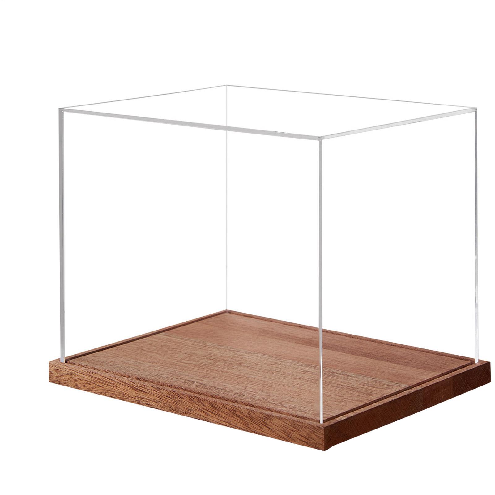 Display Stand Wood - Football Helmet Case Clear Box With