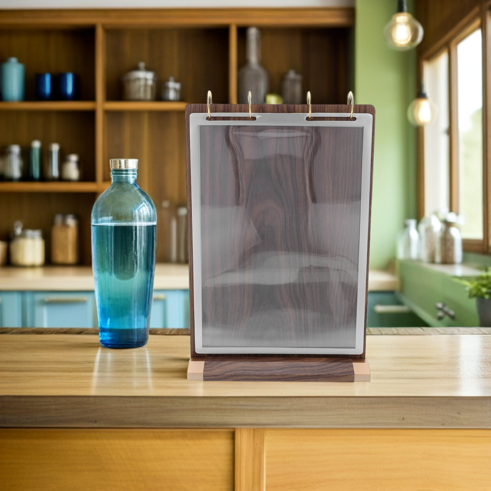 Walnut Wood A4 Menu Flip Displ - Display Stand Wood recension och pris