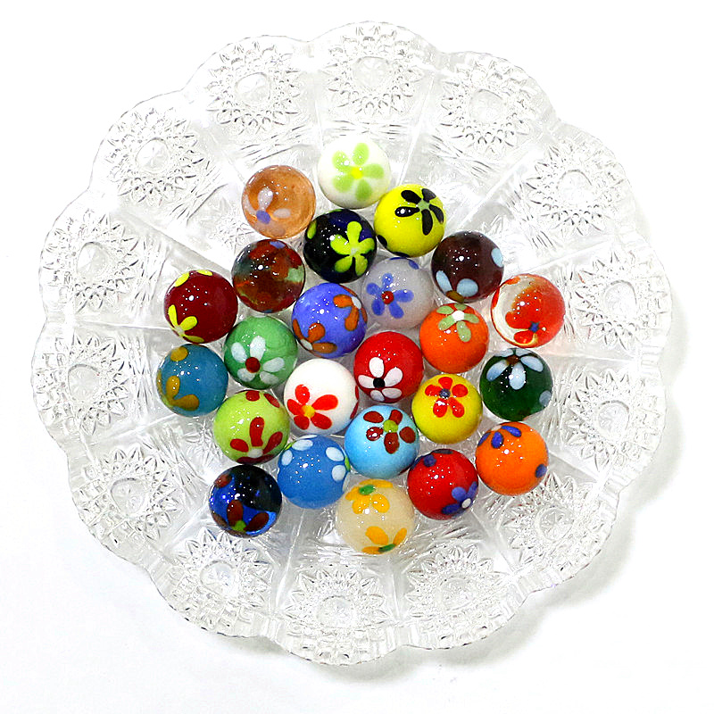 6pcs 16mm Colorful Rare Glass  - Bonsai Garden Gift recension och pris