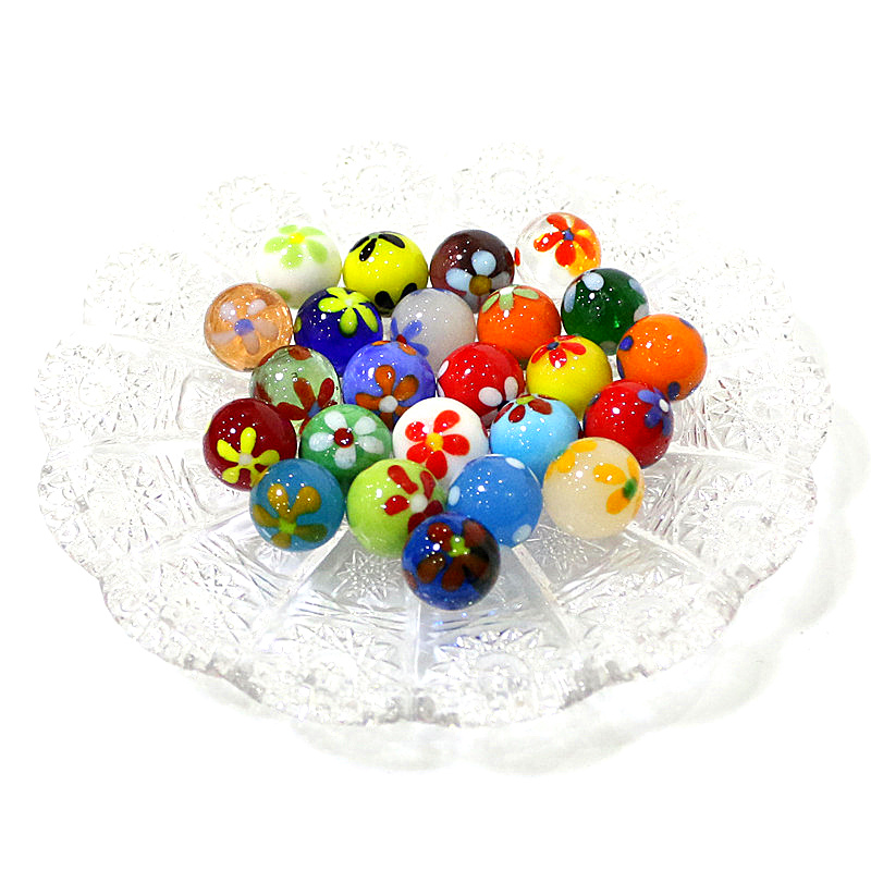 6pcs 16mm Colorful Rare Glass  - Bonsai Garden Gift recension och pris