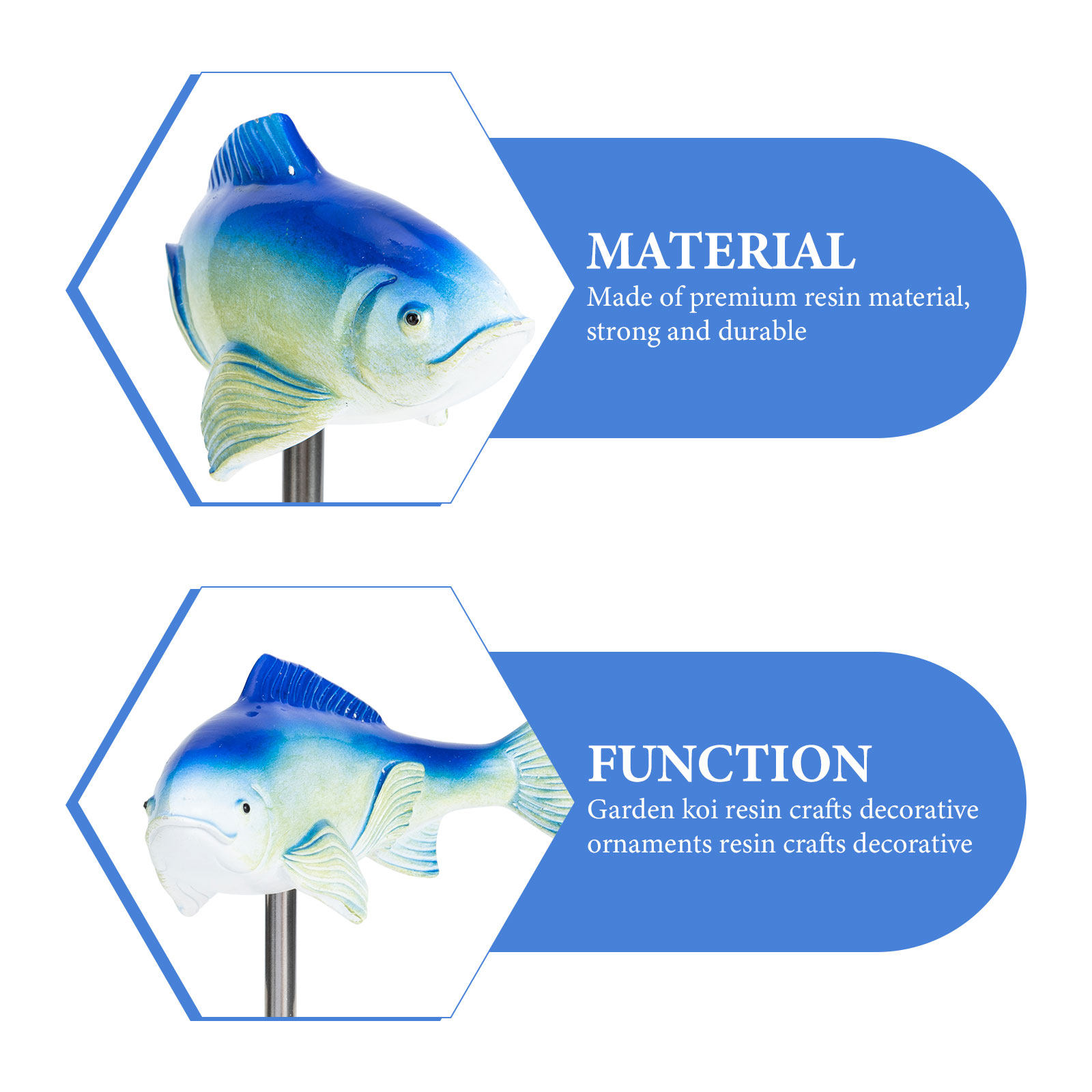 Premium Resin Fish Ornament Ga - Bonsai Koi Garden recension och pris