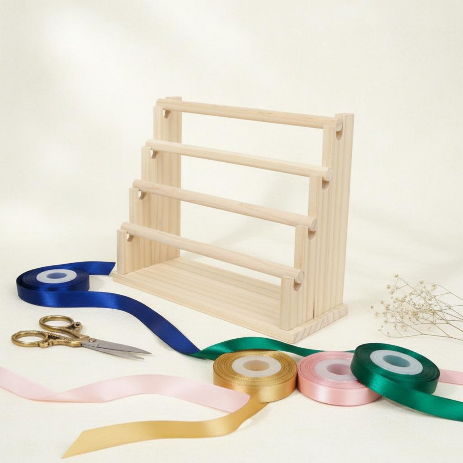 Desktop Jewelry Rack Natural W - Display Stand Wood recension och pris