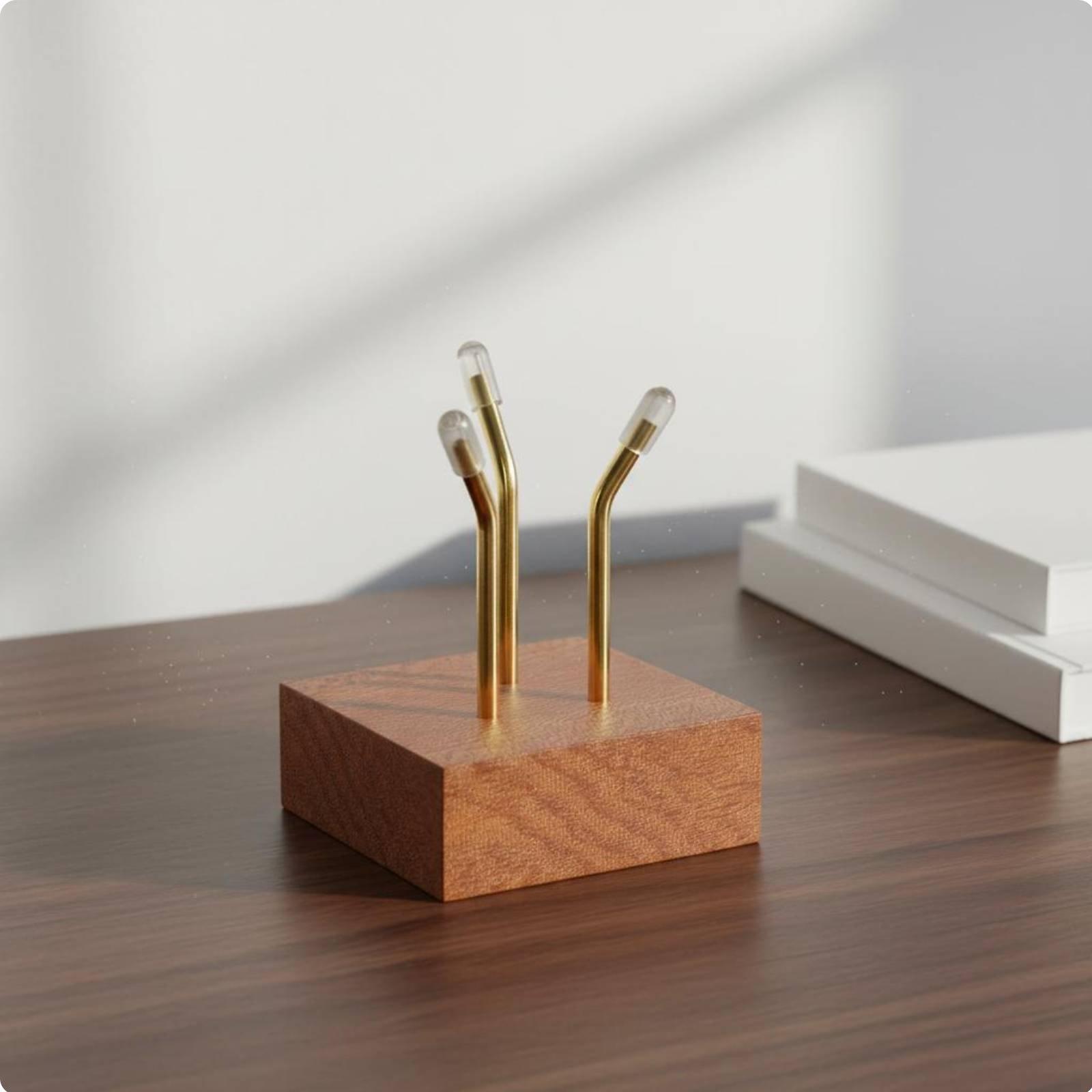Solid Wood Crystal Base Stand  - Display Stand Wood recension och pris