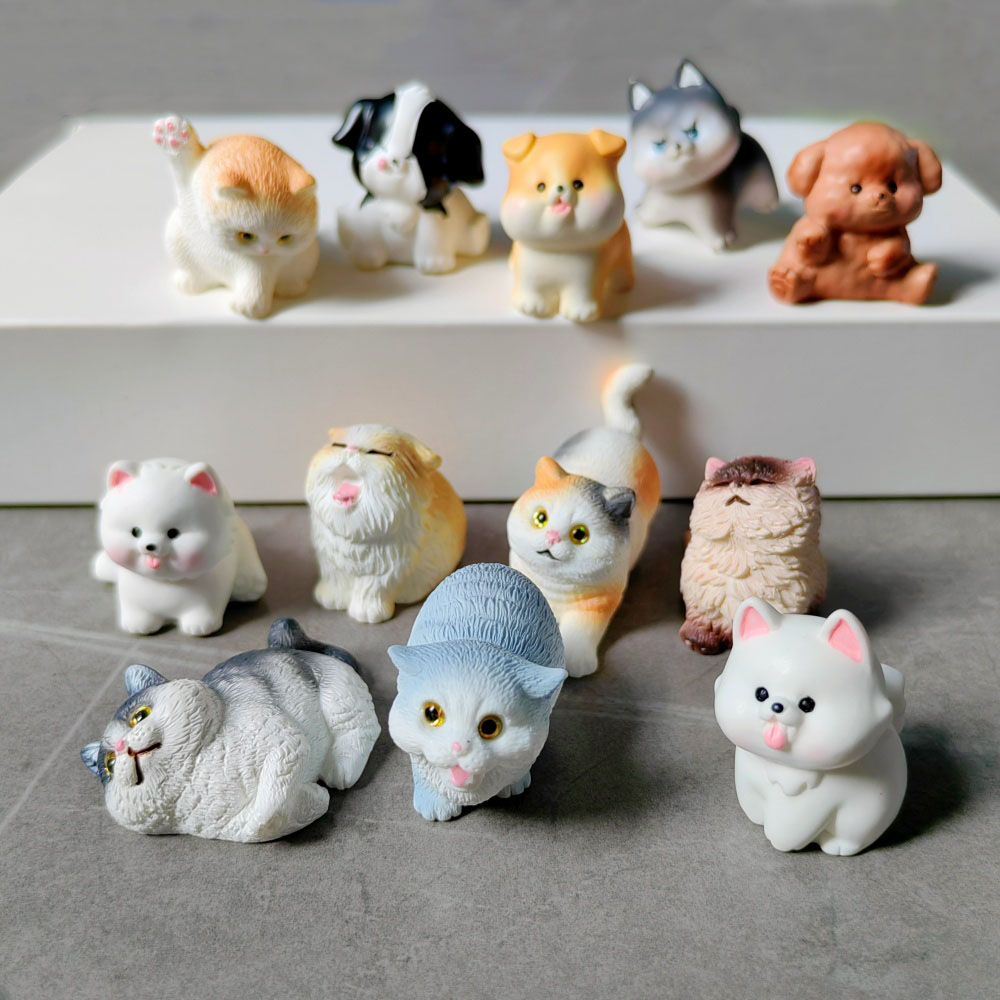 6pc Cute Cat Dog Set Animal Gi - Bonsai Garden Gift recension och pris