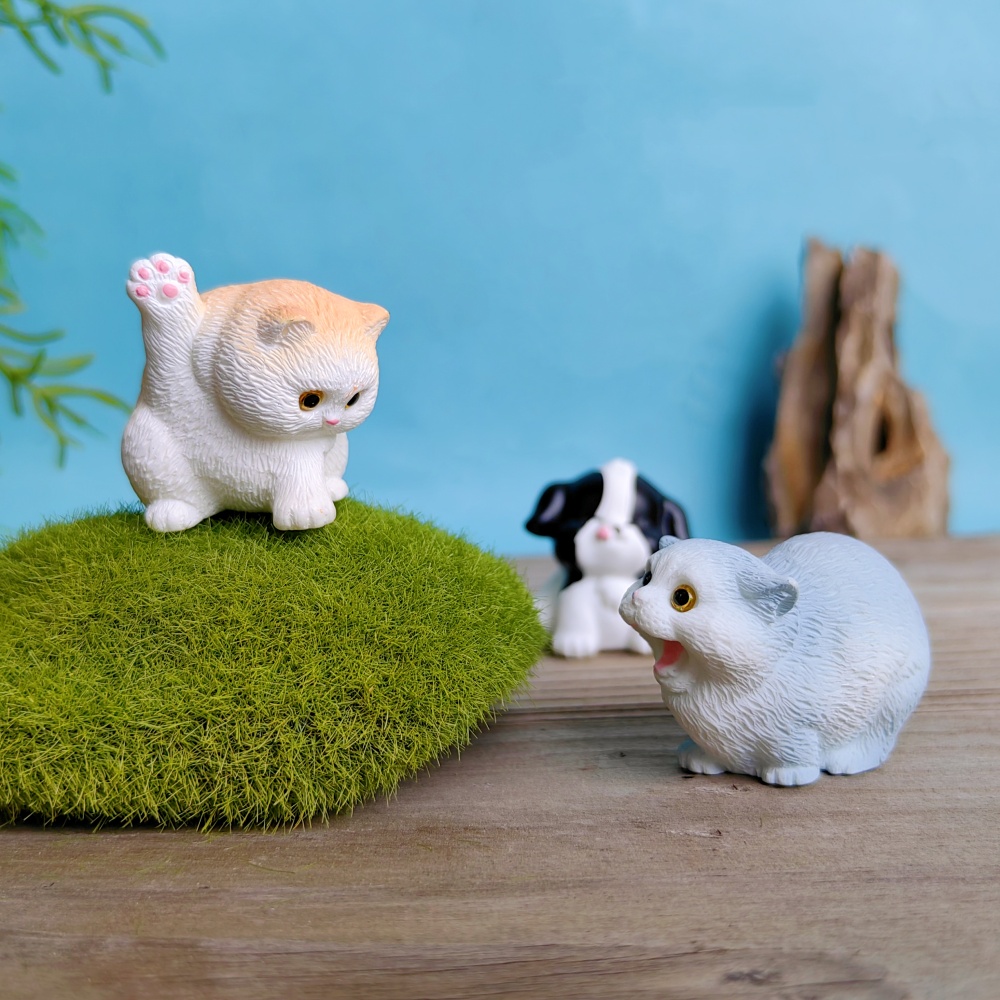 6pc Cute Cat Dog Set Animal Gi - Bonsai Garden Gift recension och pris