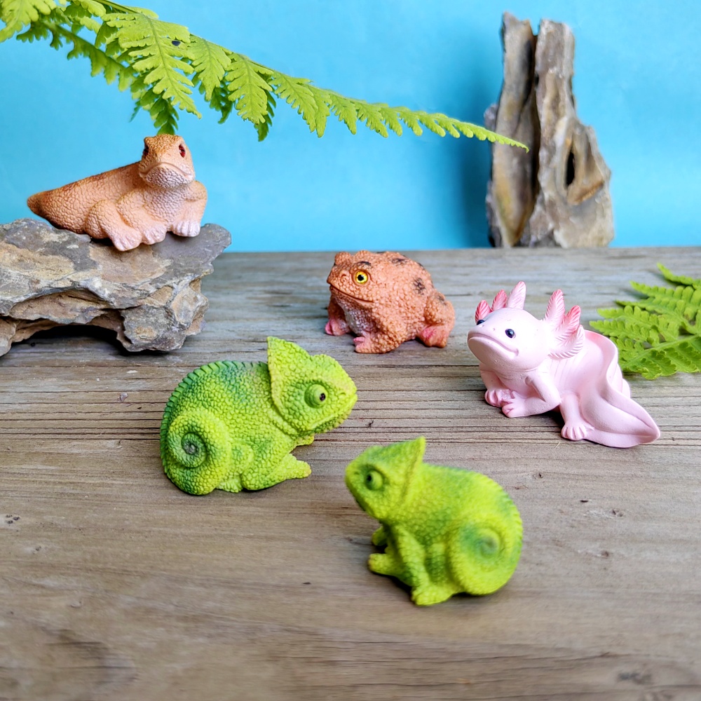 Simulated Lizard Chameleon Axo - Bonsai Garden Gift recension och pris
