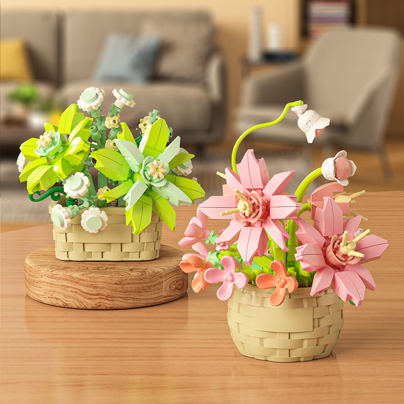 DIY MOC Potted Rose Sunflower  - Bonsai Garden Experts recension och pris
