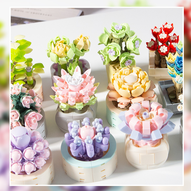 DIY MOC Potted Plants Succulen - Bonsai Garden Experts recension och pris