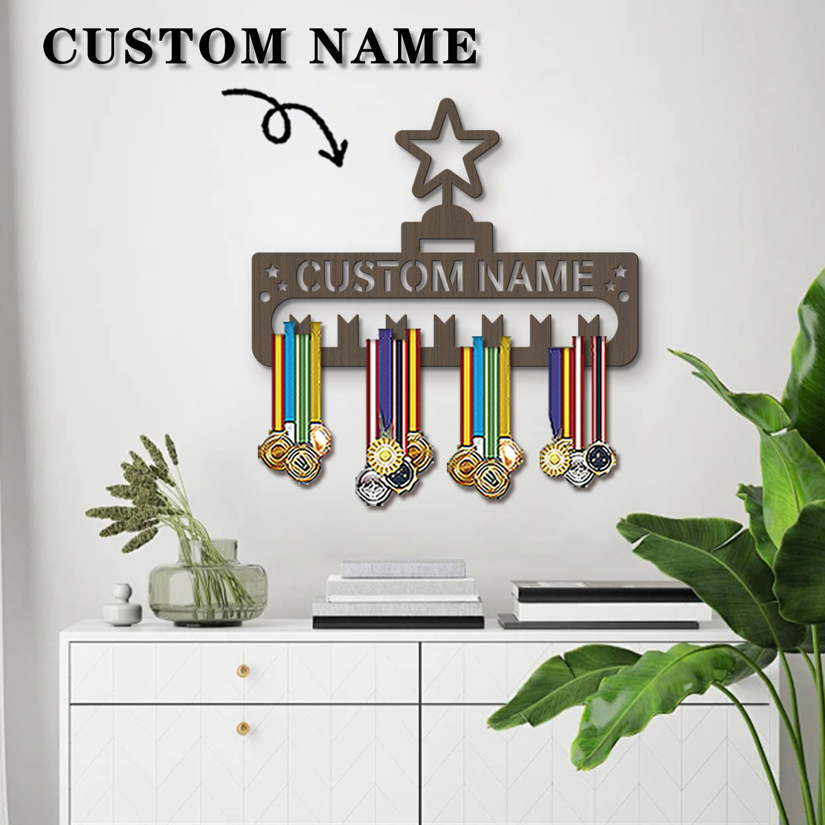1pc Custom Modern Style Cartoo - Display Stand Wood recension och pris