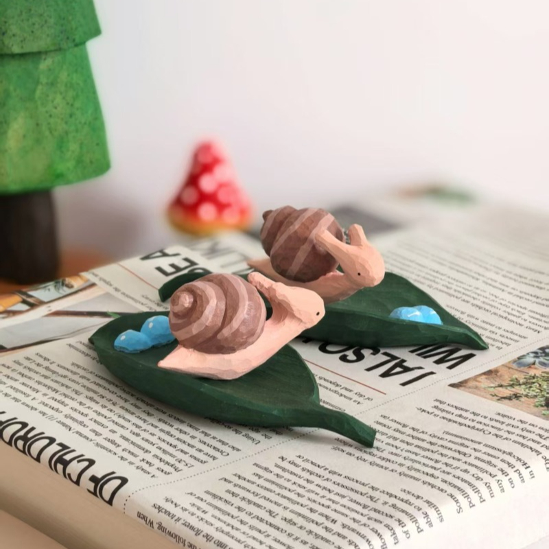 Handmade Snail Dewdrop Leaf Wo - Bonsai Garden Gift recension och pris