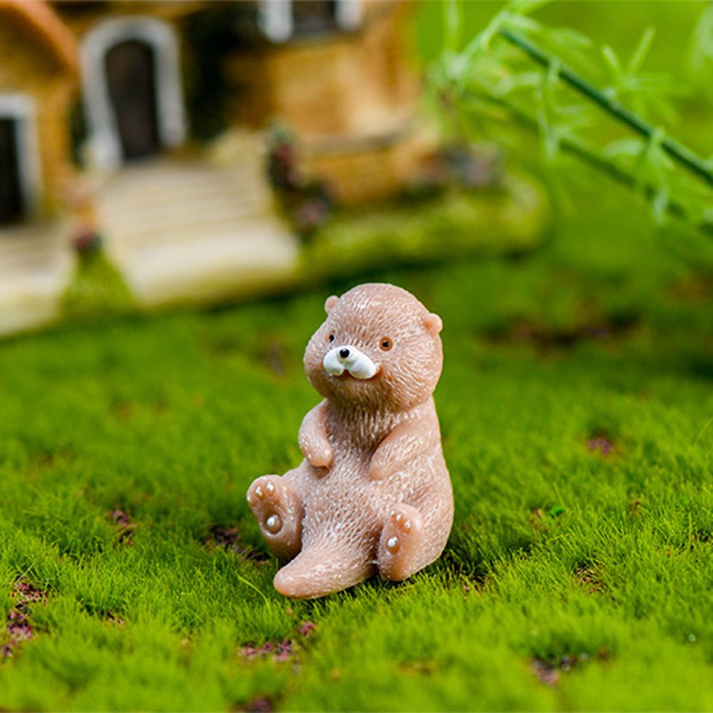 Otters Figurine Mini Home Deco - Bonsai Garden Gift recension och pris