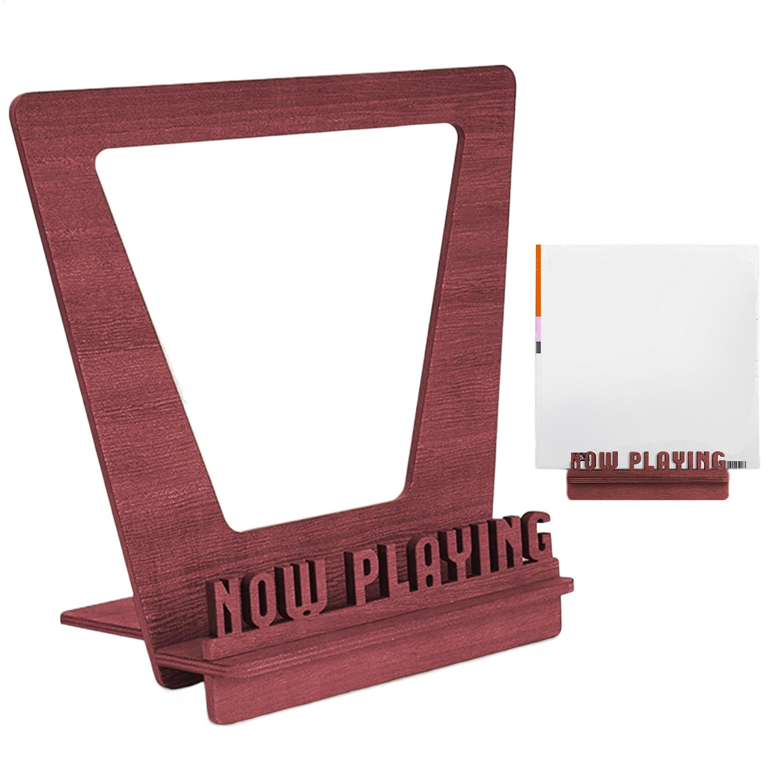 Wooden Record Holder Playing W - Display Stand Wood recension och pris